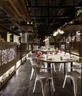 餐飲店裝修案例圖片,快餐店裝飾實(shí)景圖