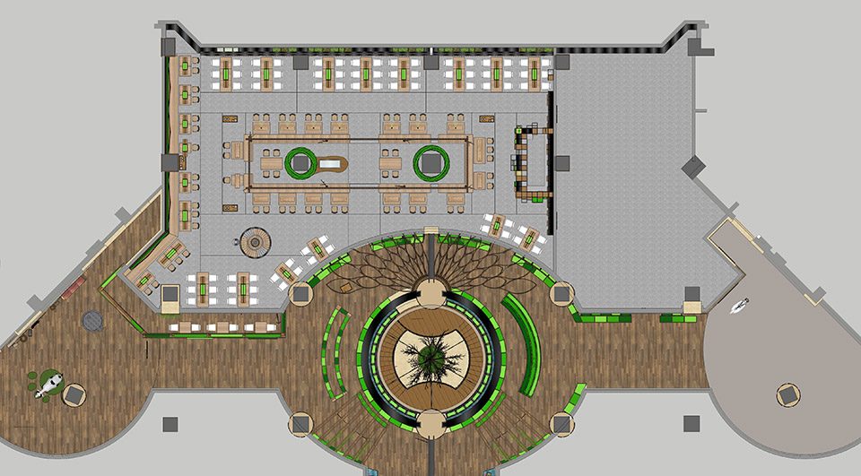 快餐店空間設(shè)計平面圖,快餐店裝飾平面圖