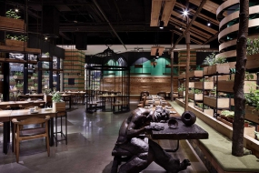 快餐店裝修設計案例圖