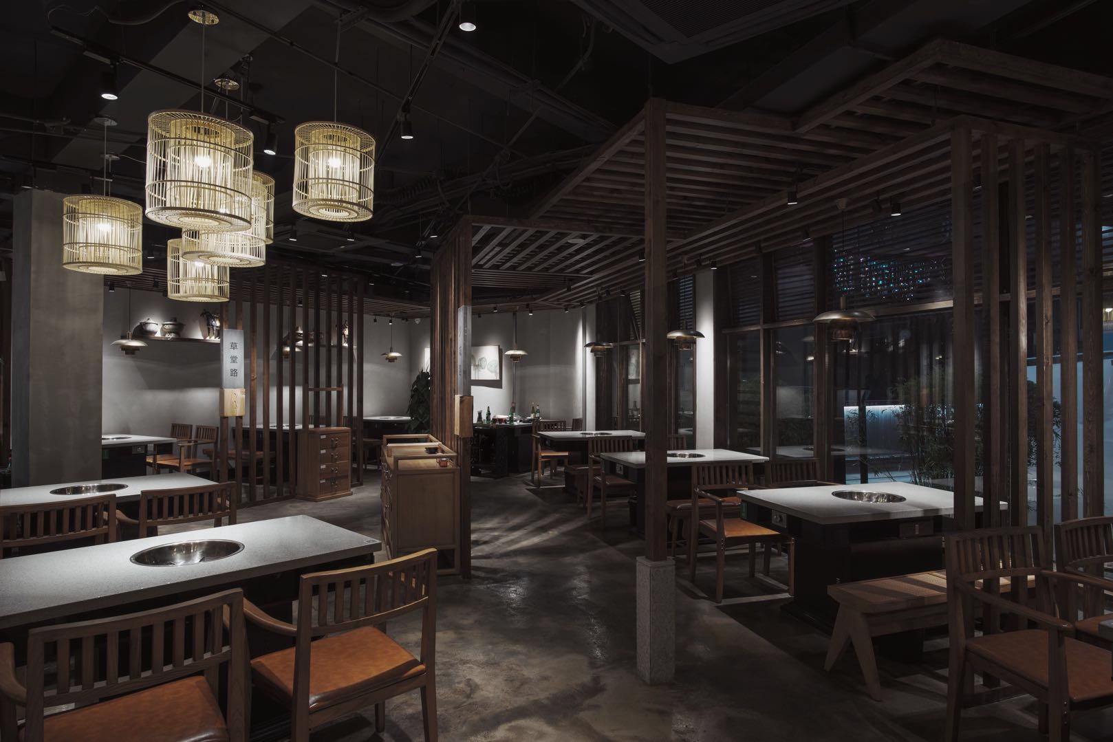 火鍋店裝修設(shè)計(jì)布局圖,火鍋店設(shè)計(jì)效果圖