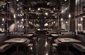 火鍋店裝修設(shè)計(jì)案例圖