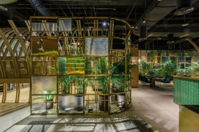 火鍋店裝飾案例圖,火鍋店裝飾布局圖