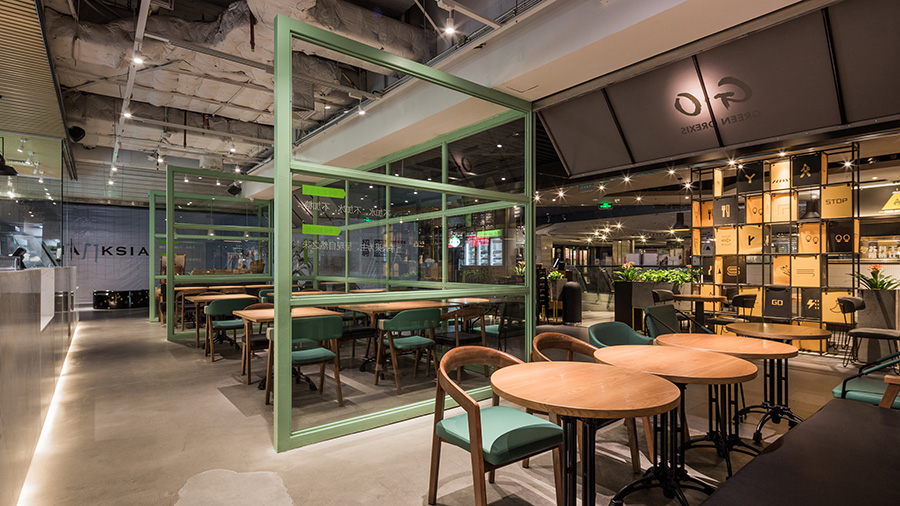 沙拉店設計實景圖,沙拉店設計案例圖