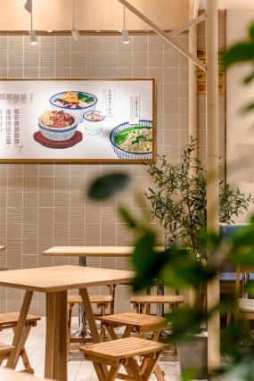 快餐店裝飾實(shí)景圖