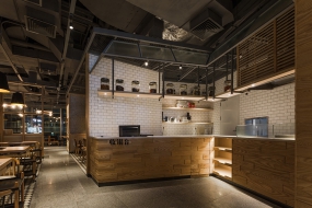 快餐店設(shè)計實景圖,快餐店設(shè)計案例圖