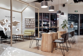 奶茶店空間設計實景圖,奶茶店空間設計案例圖