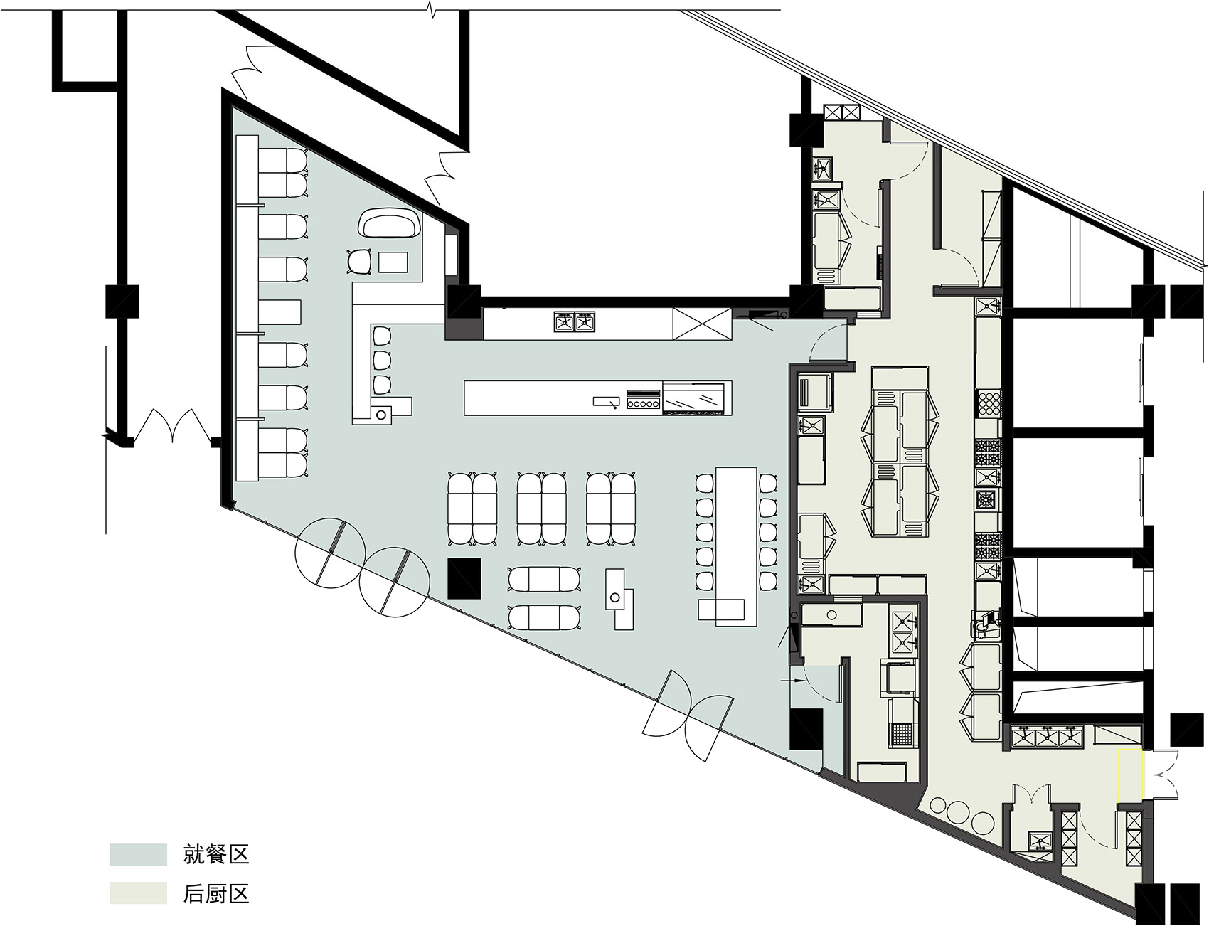 奶茶店裝修設計平面圖,奶茶店裝修設計效果圖