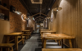 燒烤店裝修設(shè)計(jì)實(shí)景圖