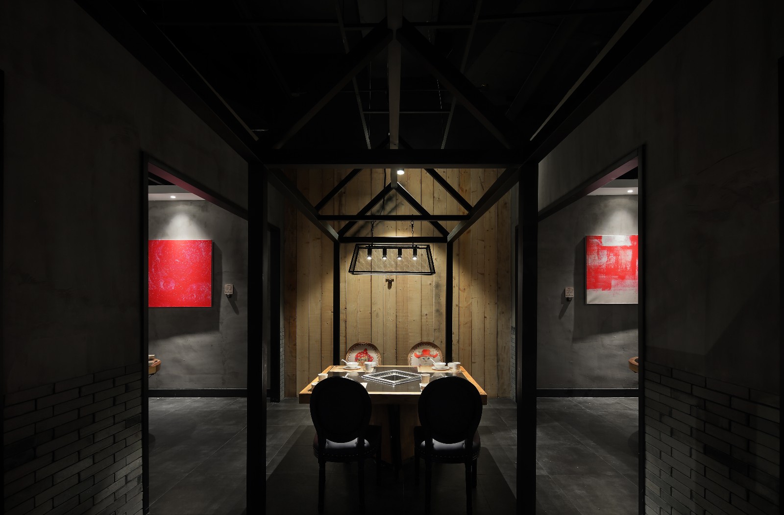 火鍋店設(shè)計效果圖,火鍋店設(shè)計實(shí)景圖