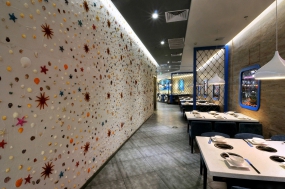 火鍋店店面裝修設(shè)計(jì)實(shí)景圖,火鍋店店面裝飾效果圖