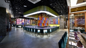 鐵板燒店空間設(shè)計(jì)效果圖