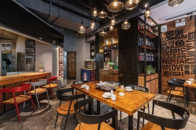 燒烤店裝修設(shè)計(jì)布局圖