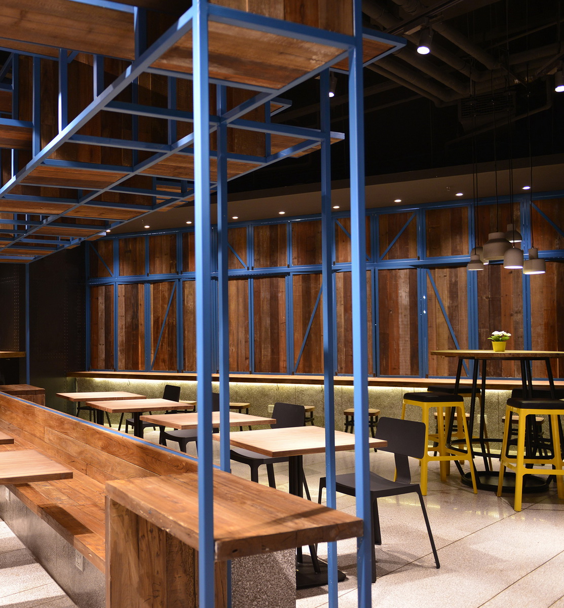 簡約快餐店設(shè)計(jì)布局圖,簡約快餐店裝飾效果圖