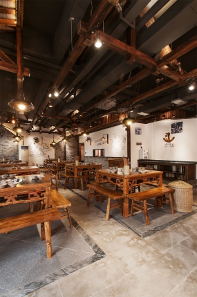 火鍋店店面裝飾設計效果圖