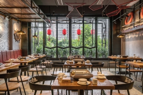 燒烤店裝飾設(shè)計(jì)實(shí)景圖