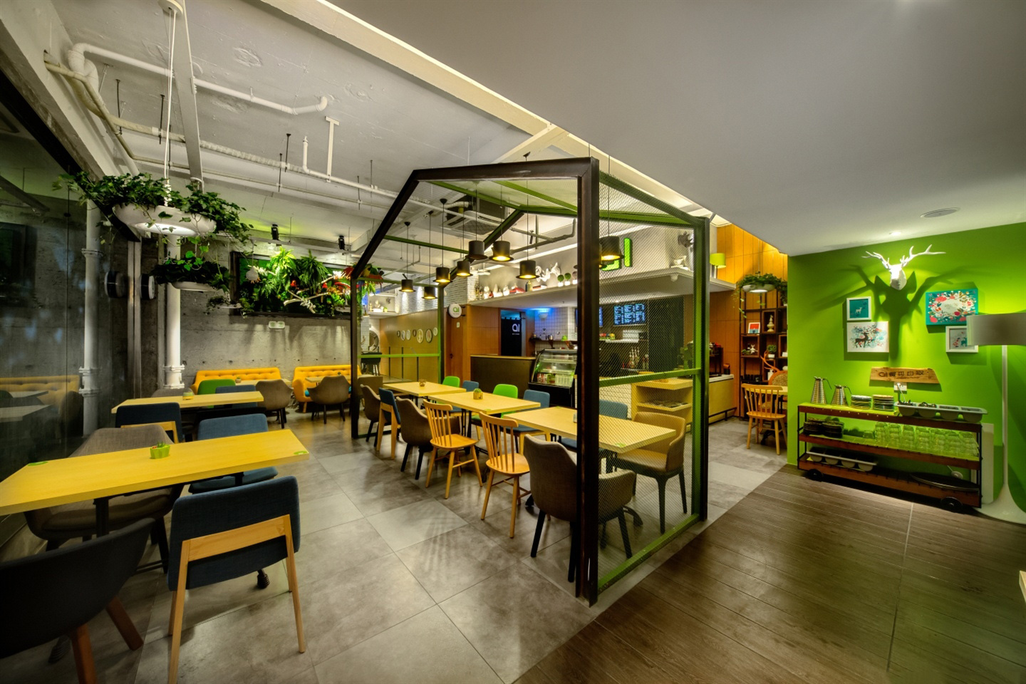 快餐店設計效果圖,快餐店設計布局圖