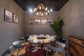 燒烤店空間設計圖片,燒烤店裝飾設計效果圖