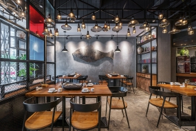 燒烤店裝修設(shè)計(jì)實(shí)景圖,燒烤店裝修設(shè)計(jì)圖片
