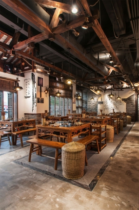 火鍋店店面空間設(shè)計(jì)效果圖,火鍋店店面空間設(shè)計(jì)布局圖