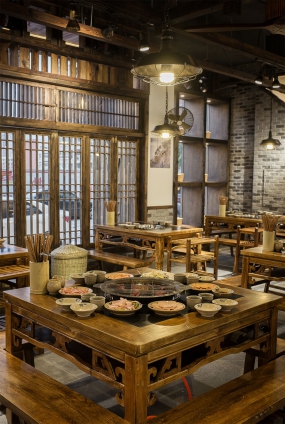 火鍋店設(shè)計效果圖,火鍋店設(shè)計布局圖