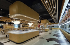 快餐店裝修設(shè)計布局圖,快餐店空間設(shè)計效果圖