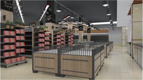  食品超市空間設(shè)計布局圖