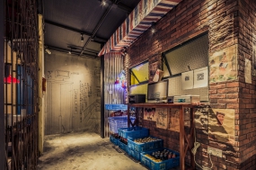 燒烤店裝修設(shè)計案例,燒烤店裝修設(shè)計