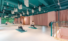 瑜伽館裝飾布局圖,瑜伽館空間設(shè)計圖片