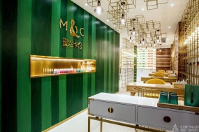 美甲店空間設計布局圖,美甲店空間設計效果圖