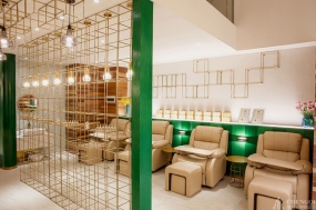 美甲店空間設計效果圖,美甲店裝飾圖片