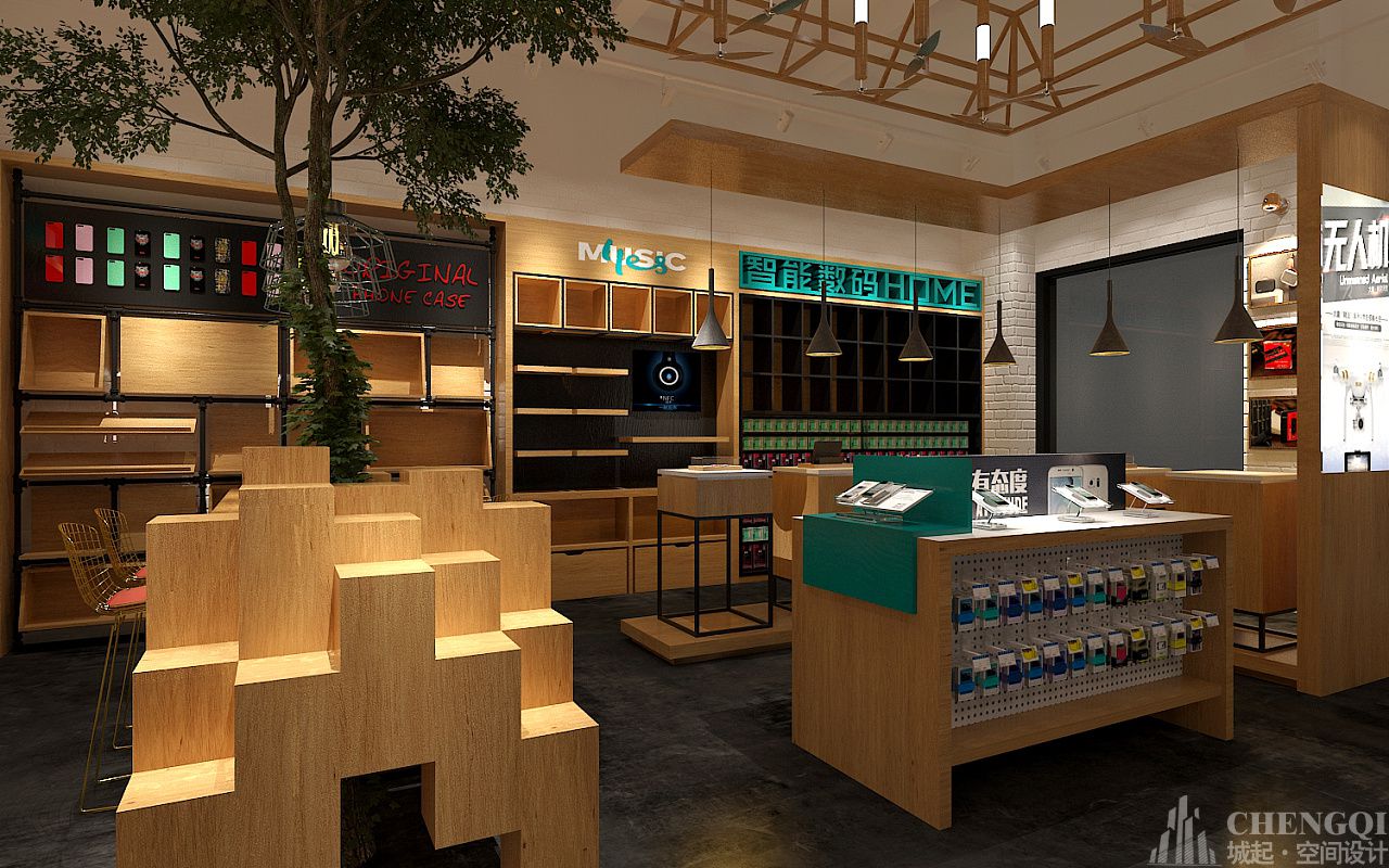 智能數(shù)碼店空間設(shè)計效果圖,智能數(shù)碼店裝飾圖片