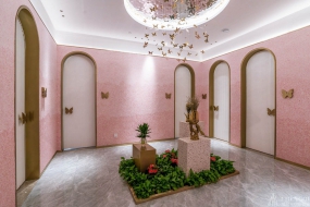 美容店空間設(shè)計(jì)效果圖,美容店裝飾圖片