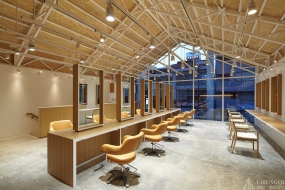 理發(fā)店裝修設計效果圖,理發(fā)店設計布局圖