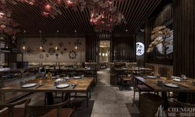料理店裝飾效果圖,料理店裝修設(shè)計(jì)圖片