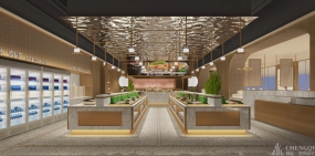 自助餐廳設(shè)計效果圖,自助餐廳裝修圖片