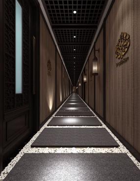 足浴店室內壁紙裝修效果圖片