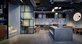 火鍋店門面室內(nèi)裝修裝潢效果圖片