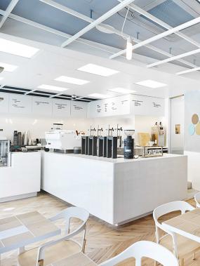 簡約歐式風(fēng)格超市奶茶店裝修效果圖
