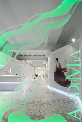 美發(fā)店高檔室內(nèi)裝修效果片欣賞