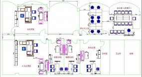 員工辦公室室內(nèi)布置設(shè)計(jì)效果圖