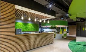 化工企業(yè)公司前臺裝修圖片