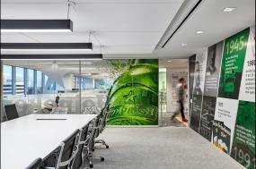 金融公司辦公室玻璃隔斷裝修實(shí)景圖片大全