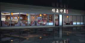 燒烤店裝修實物圖片