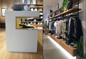 最新男裝店貨架裝飾實(shí)景圖
