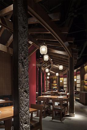 復古風格餐廳設計裝修圖片
