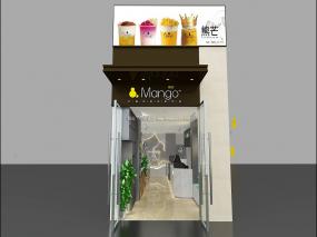 創(chuàng)意奶茶店設(shè)計(jì)裝飾效果圖片