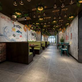最新烤魚店效果圖
