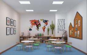 幼兒早教中心裝修高清效果圖