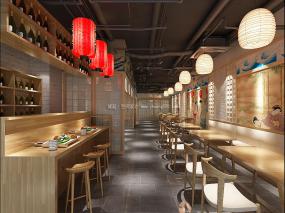 日本壽司料理店設(shè)計(jì)裝修效果圖