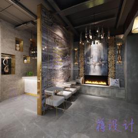 重慶火鍋店設(shè)計(jì)裝修效果圖片